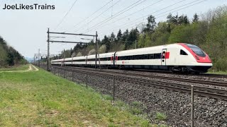 ICN Durchfahrt in Rupperswil  7424 [upl. by Ahsineg]