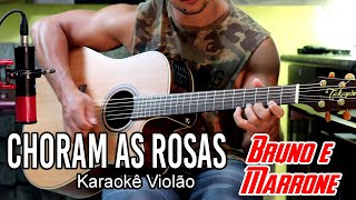 Choram as rosas Bruno e Marrone Karaokê violão [upl. by Sicular20]