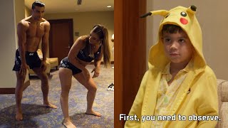 Ailin Perez Twerks For Paulo Costa While Her Son Watches [upl. by Brennen]