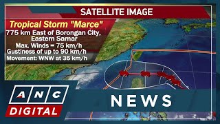 Tropical Storm Marce last spotted east of Guiuan Eastern Samar  ANC [upl. by Mihalco]