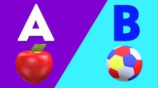 ABC For Children  A For Apple  Letters for Toddlers  Alphabets Kids Video  ABCs Video for Babies [upl. by Meneau]