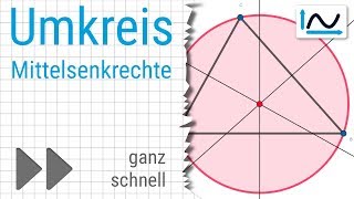 Umkreis konstruieren  Mathe ganz schnell 02 [upl. by Annovoj]