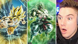 NEW LR Transforming LSSJ Broly amp Goku Reveal Reaction on Dokkan Battle Worldwide Celebration [upl. by Salahcin]