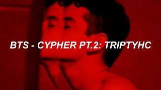 BTS 방탄소년단 Cypher PT2 Triptych Easy Lyrics [upl. by Cybill]