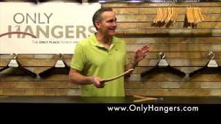 Flat vs Contoured Wooden Hangers [upl. by Akinek]