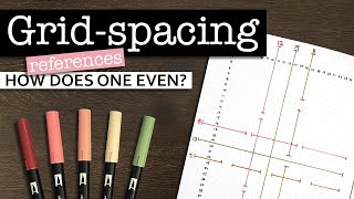 Bullet journal grid spacing guides 💜 What is a grid spacing cheat sheet and how to use it [upl. by Nay]