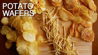 Potato Wafers Recipe Homemade Potato Chips CooknJoy by Vaishali [upl. by Jacobsen]