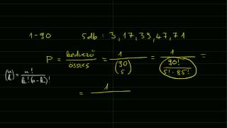 Az ötöslottó nyerési esélye [upl. by Henghold]