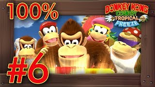 Donkey Kong Country Tropical Freeze FUNKY MODE  100 Walkthrough World 6  Switch Gameplay [upl. by Gianni]