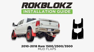 Installing Rokblokz Mud Flaps on a 20102018 Ram 2500 4th Gen [upl. by Namar]