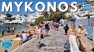 Mykonos Greece 4K Walking Tour  Exploring the Charm of Greeces Iconic Island [upl. by Aleakim]