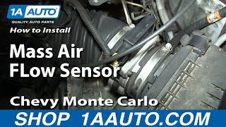 How to Replace Mass Air Flow Sensor 9505 Chevy Monte Carlo [upl. by Tnahsarp70]