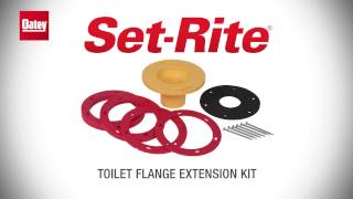 How to Replace a Toilet Flange with SetRite® Extension Kits [upl. by Brana]