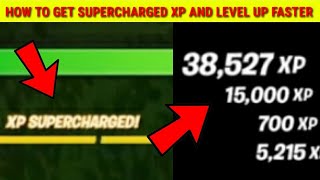 How to Get SUPERCHARGED XP and LEVEL UP Faster In Fortnite 100 Legit No Glitch  Gold Skins [upl. by Antoinette]