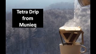 Best Outdoor Coffee Dripper Ever  Tetra Drip from Munieq [upl. by Malissa]