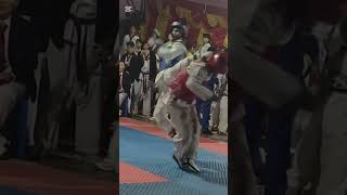 Turning kick in game ytshorts turning kick game sparing taekwondo nepal Dreamgirlswati [upl. by Lillith]