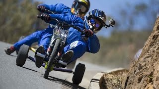 High Speed Downhill Trike Racing [upl. by Rodgiva]