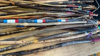 Simple hiking staffs DIY walking sticks [upl. by Vinaya]