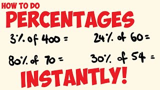 How to work out percentages INSTANTLY [upl. by Adnirol164]