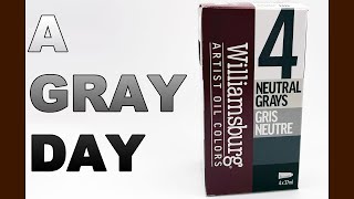 A Gray Day Williamsburg Oil Paint Four Neutral Grays Set Mini Review [upl. by Remas62]