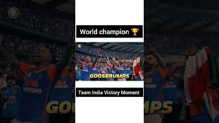 World Champion 🏆 Memorable day worldcup worldchampion teamindia cricket viratkohli rohitsharma [upl. by Brenza501]