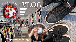 Nowy lumpeks w Poznaniu  haul lumpeksowy  pyszne jedzonko Vlog 🛍 [upl. by Cardwell]