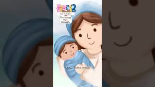 MARY MOTHER OF JESUS · BIBLE STORIES FOR CHILDREN KIDS · ANIMATED CARTOON JESUS shorts [upl. by Lacym]