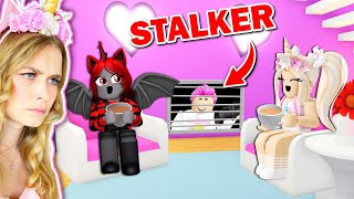 We CAUGHT Our STALKER Living UNDER My House In Adopt Me Roblox [upl. by Alyl76]