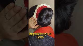 Simple and beautiful 3 bridal hair styles try at home😊flowerhairstylewedding [upl. by Origra]