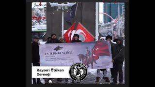 Kayseri Ötüken Derneğinden Teğmenlere destek Mustafa Kemalin Askerleriyiz [upl. by Vilberg]