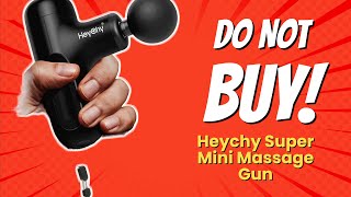 DONT BUY HEYCHY Super Mini Massage Gun Before Watching THIS 🚫💥 [upl. by Eniac]