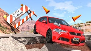 Road Trap Crashes 8  BeamNG Drive  CrashBoomPunk [upl. by Ahsilla]