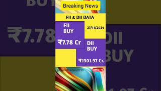 Fiis in indian stock market💥fii and dii in stock market 💥 fii selling data💥share market💥stock market [upl. by Sheeran]