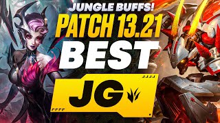 The BEST Junglers For All Ranks On Patch 1321 Jungle Buffs  Season 13 Tier List League of Legends [upl. by Osborne210]