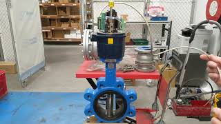 Electrically Actuated Lugged Butterfly Valve [upl. by Esiouqrut]