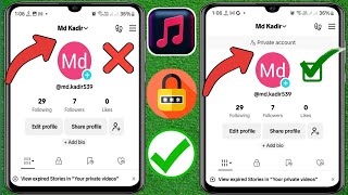 Comment rendre votre compte privé sur Tik Tok  Comment verrouiller le profil tiktok 2024 [upl. by Anelahs32]