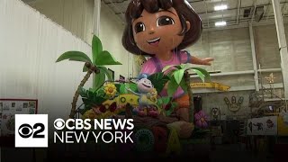 Finishing touches being put on Macys Thanksgiving Day Parade floats [upl. by Oretos]