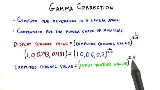 Gamma Correction  Interactive 3D Graphics [upl. by Enehpets]