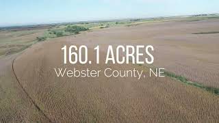 1601 Acres Webster County Nebraska Pivot Irrigated Land [upl. by Gaal]