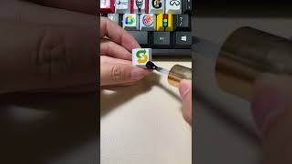 Drawing Subway logo on the keyboard shorts diy art tiktok trending [upl. by Seena]