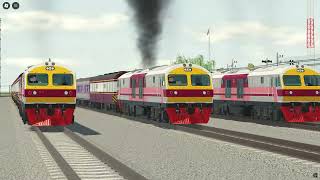 Roblox  Thailand Northern Railway  Clips [upl. by Yrmac]