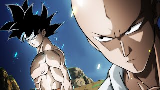 GOKU VS SAITAMA I ENGLISH DUBBING I 1 to 5 FAN ANIMATION [upl. by Haughay]