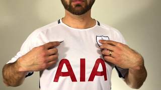 Edmondsoccershopcom 20172018 Tottenham Hotspur Nike Home Jersey Unboxing Review [upl. by Moneta910]