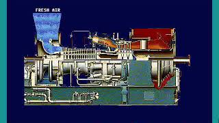 Fonctionnement turbine à gaz 9000 [upl. by Ecnaralc]