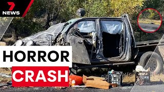 Four people dead after deadly car crash on Newell Highway  7NEWS [upl. by Neih]