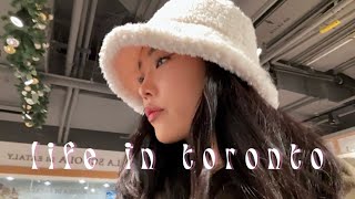 LIFE IN TORONTO  Grocery Shopping at Eataly Cafe Work date amp Thanksgiving Dinner [upl. by Neroc496]