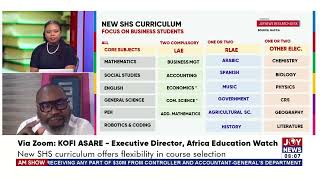 Secondary Education Subject combinations in new SHS curriculum similar to the Alevel  Kofi Asare [upl. by Columba458]