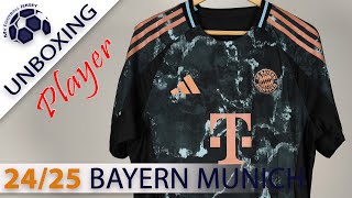 Bayern Munich Away Jersey 2425 Coman Kitgg Player Version Unboxing Review [upl. by Anaitsirc]