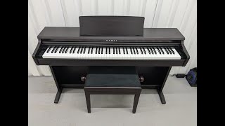 Kawai KDP120 digital piano and stool in dark rosewood finish stock number 24415 [upl. by Florine]