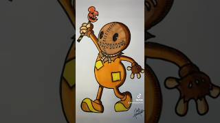 Drawing Sam from TrickrTreat in different styles 7 1930s Cartoon art drawing halloween sketch [upl. by Ias954]